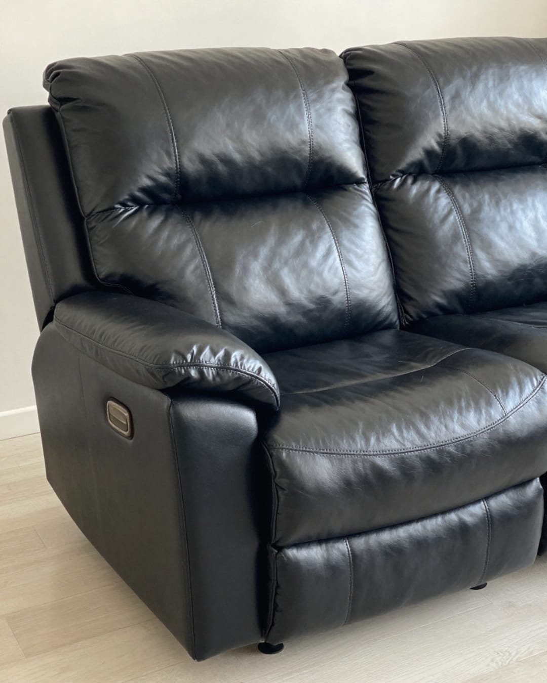 Sofa after pet damage repair
